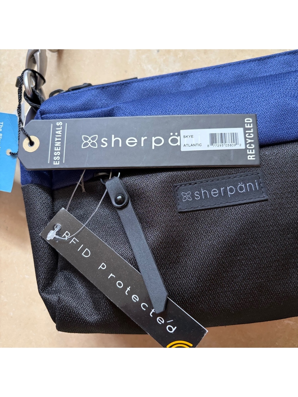 Sherpani Skye Crossbody Shoulder Purse Bag RFID Protected Atlantic Blue NWT - Picture 3 of 3